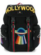 Gucci Hollywood Embroidered Backpack - Black