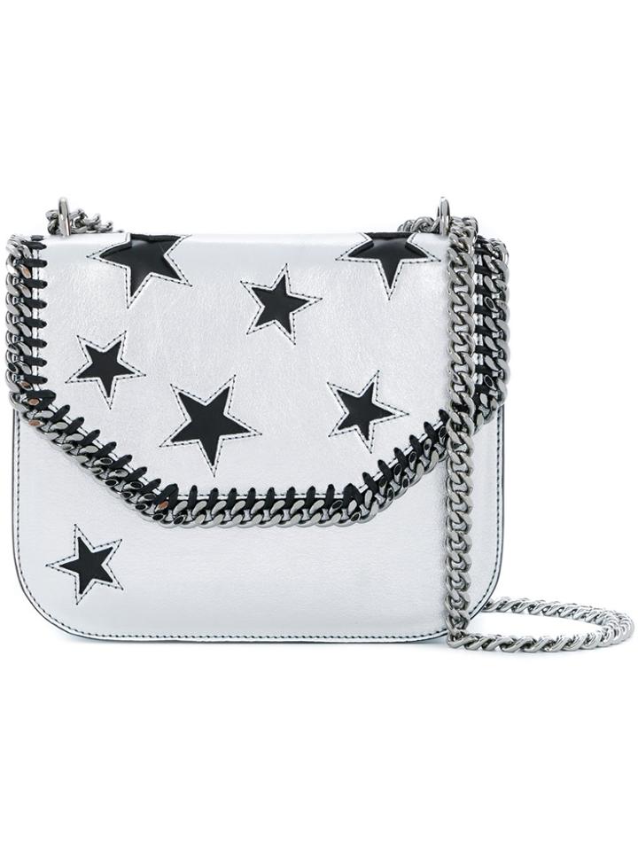 Stella Mccartney Falabella Box Stars Shoulder Bag - Grey