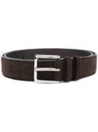 Orciani Classic Suede Belt - Brown