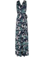 Tufi Duek Foliage Print Long Dress - Green