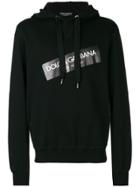 Dolce & Gabbana Logo Patch Hoodie - Black