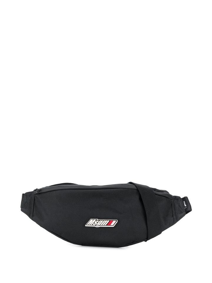 Msgm Logo Belt Bag - 99 Black