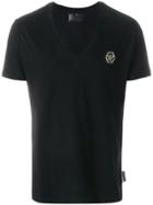 Philipp Plein Ss Maps V-neck T-shirt - Black