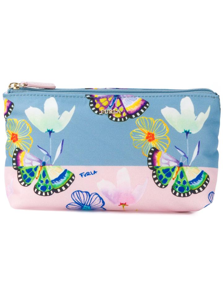 Furla Babylon Makeup Bag - Blue
