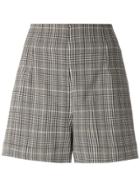 Martha Medeiros Thammy Checkered Shorts - Black