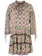 Alice+olivia Arnette Tiered Tunic Dress - Metallic