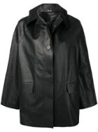 Kassl Oversized Short Coat - Black