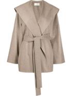 The Row Belted Single-breasted Coat - Neutrals