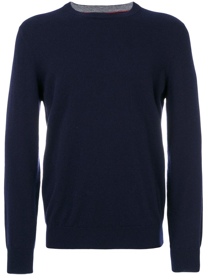 Brunello Cucinelli - Plain Sweatshirt - Men - Cashmere - 52, Blue, Cashmere