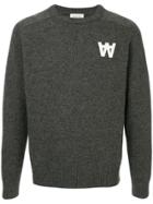 Wood Wood Knit Logo Jumper - Grey