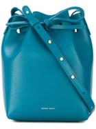 Mansur Gavriel Drawstring Bucket Bag - Blue