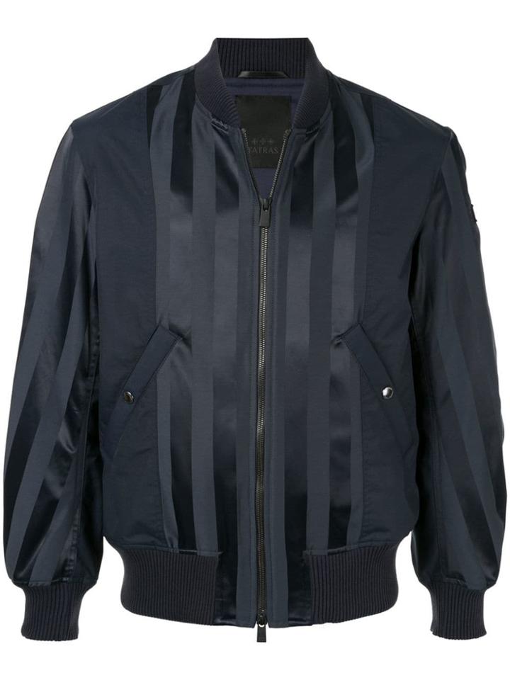 Tatras Striped Bomber Jacket - Blue