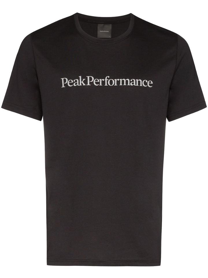 Peak Performance Track Logo-print T-shirt - Black