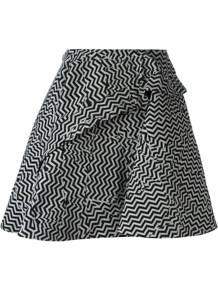 Kenzo 'broken Floor' Flared Skirt