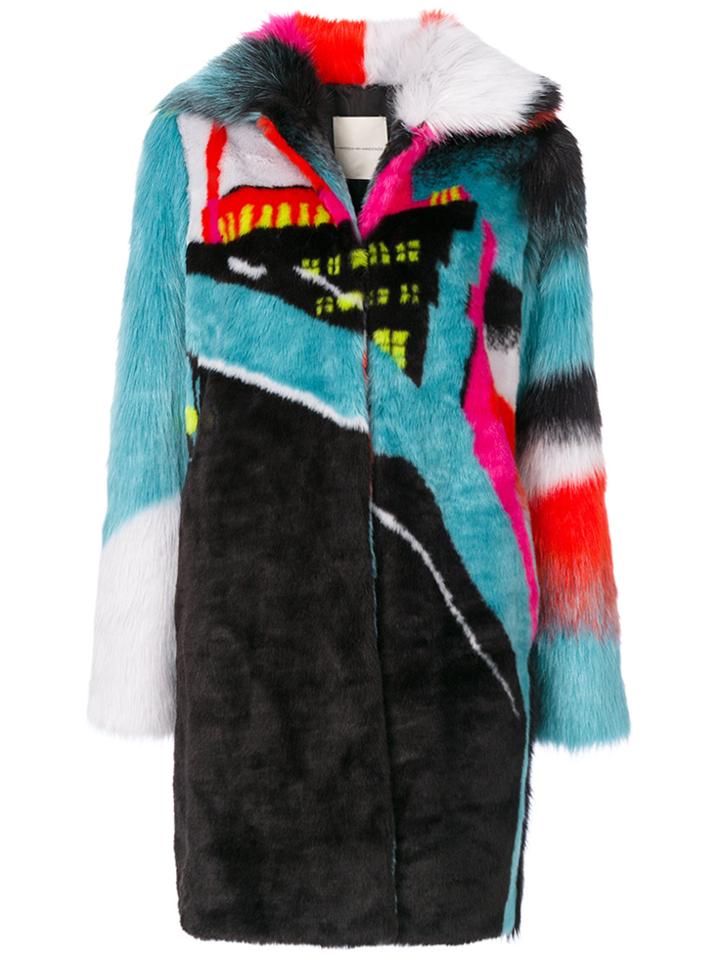 Marco De Vincenzo Colour-block Coat - Multicolour