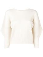 Pleats Please By Issey Miyake Puff-sleeve Blouse - Neutrals