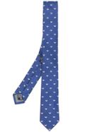Emporio Armani Logo Jacquard Tie - Blue