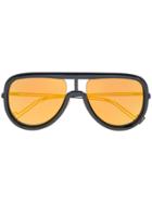 Fendi Eyewear Futuristic Statement Lens Sunglassesovers - Black