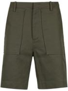 Egrey Tailored Straight Fit Shorts - Blue