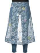 Tu Es Mon Trésor Butterfly Lace Apron 3y Jeans - Blue