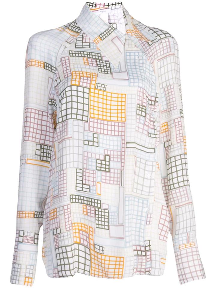 Rosetta Getty Geometric Print Shirt - White