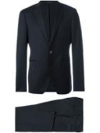 Tagliatore Fitted Business Suit, Men's, Size: 50, Blue, Cupro/virgin Wool