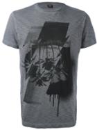 Diesel Printed Motif T-shirt, Men's, Size: Large, Grey, Cotton