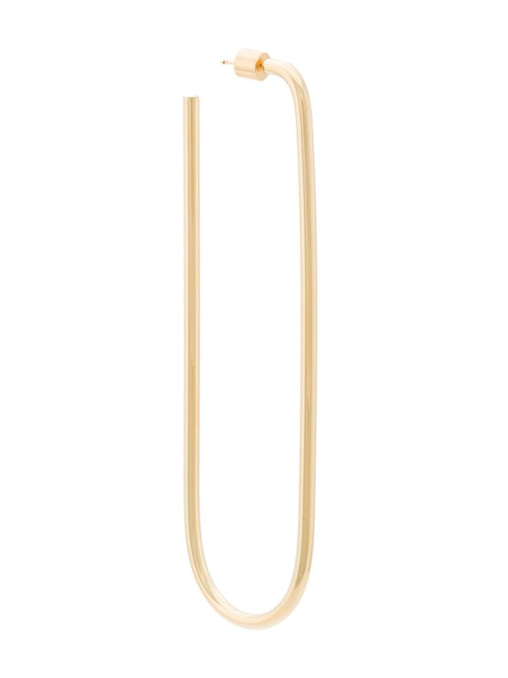 Jennifer Fisher Oval Hooped Earrings - Metallic