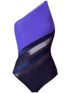 La Perla Diagonal Touch Swimsuit - Blue