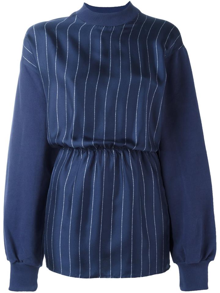Each X Other Striped Sweatshirt - Blue