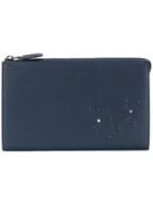 Salvatore Ferragamo Embossed Animal Clutch - Blue