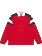 Gucci Oversize Polo With Gucci Tennis - Red