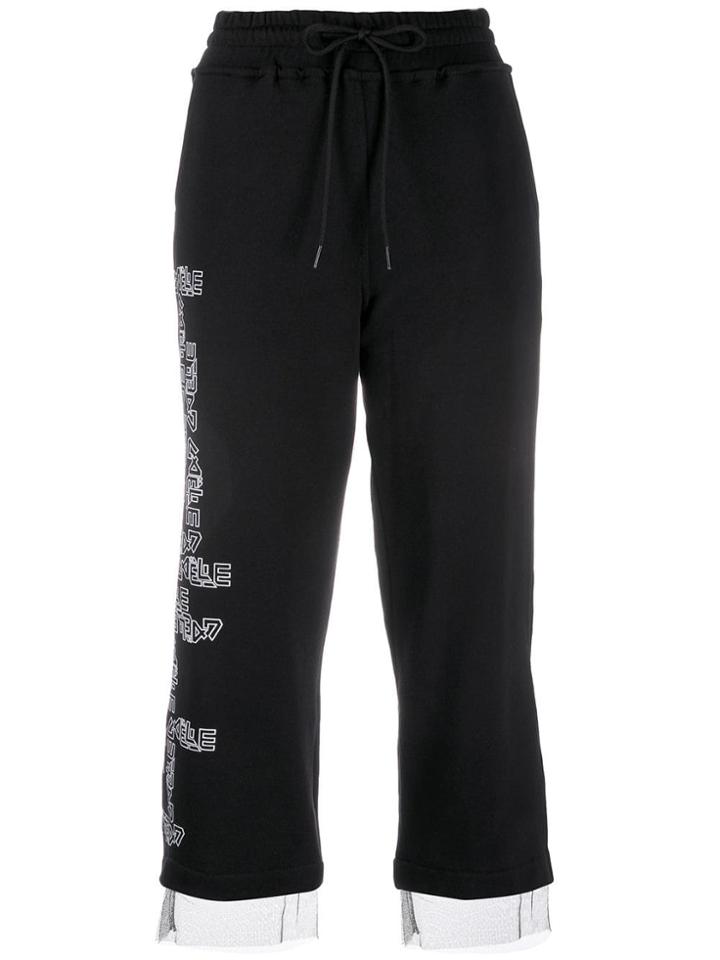 Gaelle Bonheur Cropped Sweatpants - Black