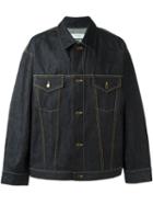 Facetasm Denim Jacket, Men's, Size: 3, Blue, Cotton
