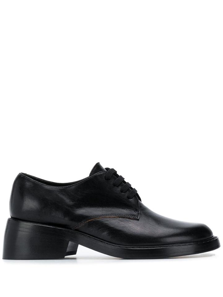 Ann Demeulemeester Chunky Heel Lace-up Shoes - Black