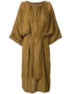 Humanoid Striped Dress - Brown