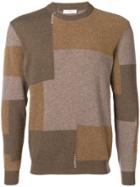Mauro Grifoni Colour-block Fitted Sweater - Nude & Neutrals