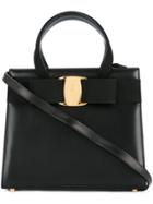 Salvatore Ferragamo Vintage Vara Bow 2way Handbag - Black