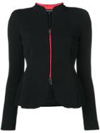 Emporio Armani Matelassé Jersey Jacket - Black