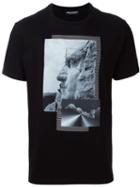 Neil Barrett Statue Print T-shirt, Men's, Size: Medium, Black, Cotton