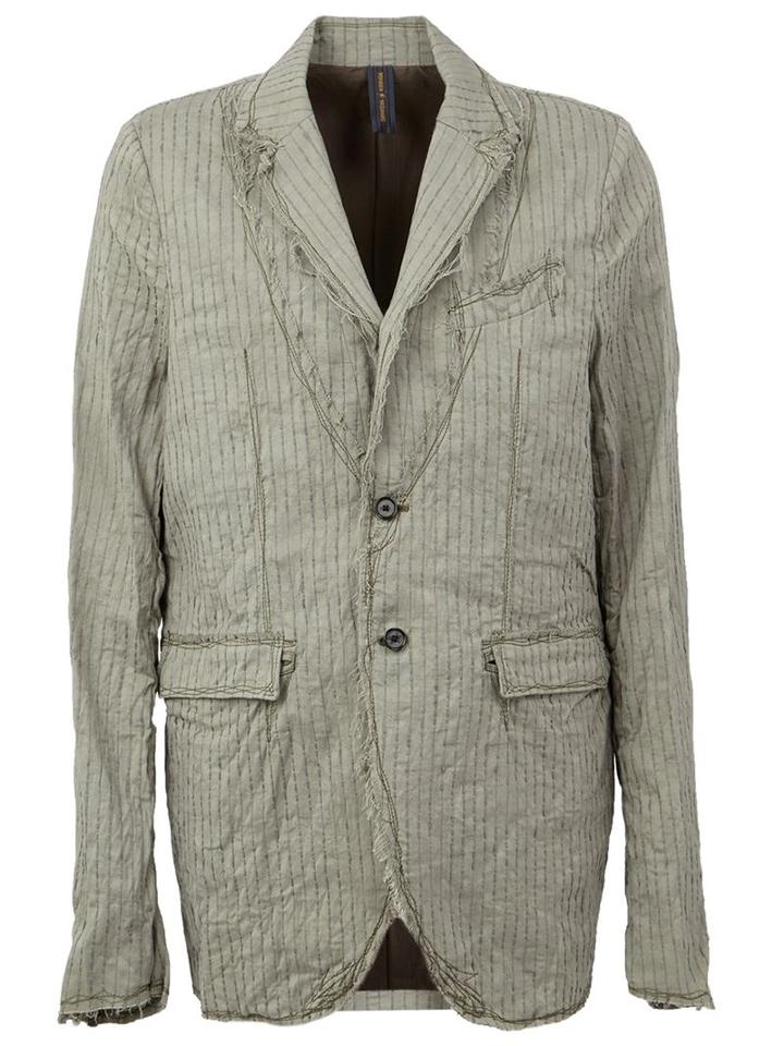 Mihara Yasuhiro Textured Striped Jacket