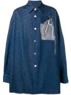 Raf Simons Denim Shirt Jacket - Blue