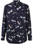 Valentino Dragonfly Print Shirt - Blue