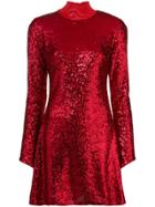 P.a.r.o.s.h. Halterneck Sequin Dress - Red