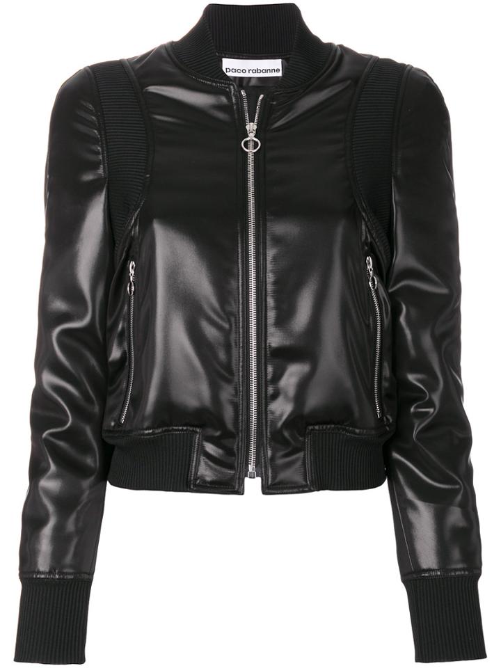 Paco Rabanne Coated Jacket - Black