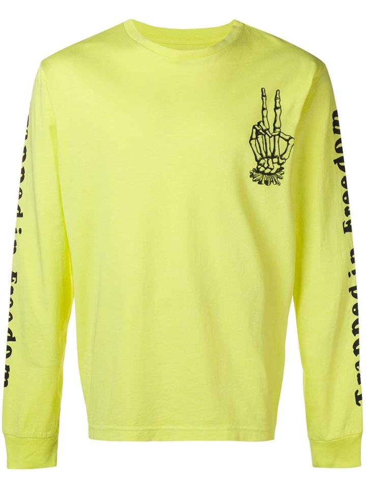 Vyner Articles Slogan Long-sleeve Sweatshirt - Yellow & Orange