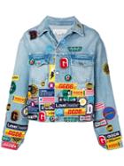 Golden Goose Patch Denim Jacket - Blue
