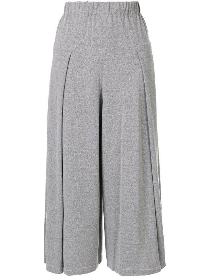 Issey Miyake Cauliflower Washi Cropped Trousers - Grey