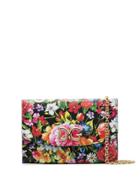 Dolce & Gabbana Multicoloured Floral Print Leather Mini Bag