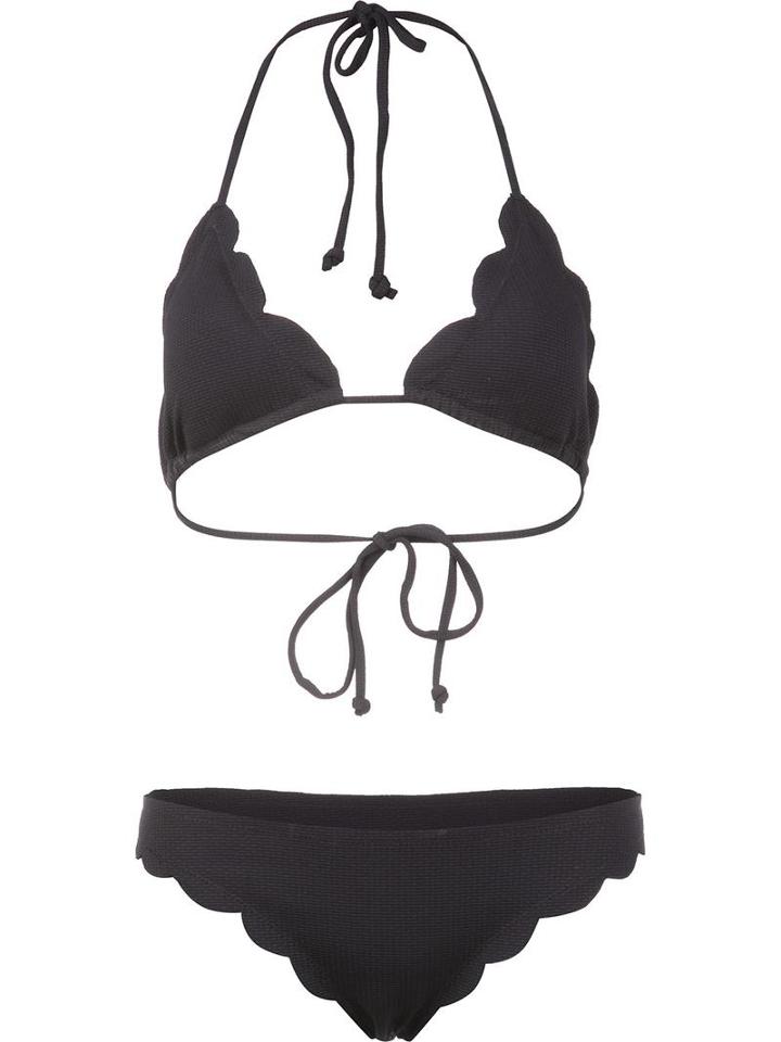 Marysia 'broadway Triangle Top & Brief Bottom' Bikini, Women's, Size: Small, Black, Polyamide/spandex/elastane